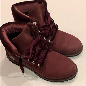 Timberland Boots Burgandy